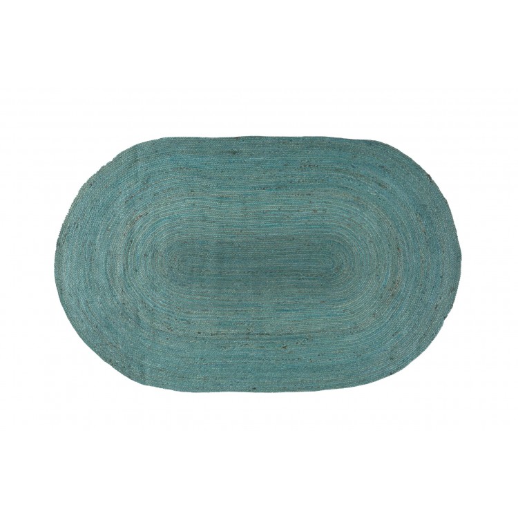 ΧΑΛΙ ΨΑΘΙΝΟ ΟΒΑΛ JUTE TURQUOISE