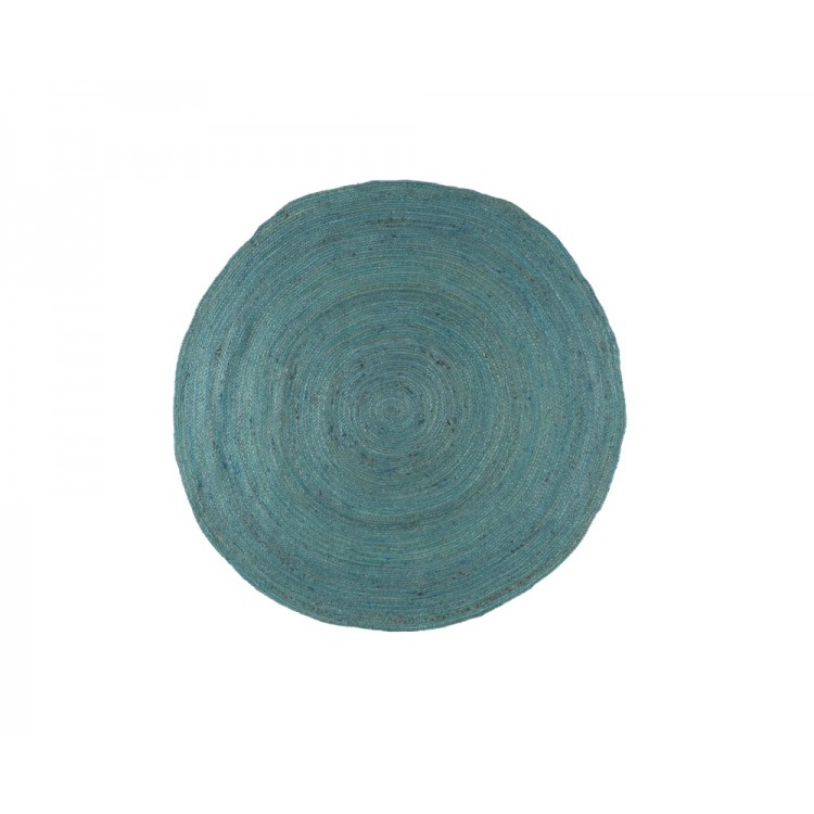 ΧΑΛΙ ΨΑΘΙΝΟ ROUND JUTE TURQUOISE