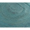 ΧΑΛΙ ΨΑΘΙΝΟ ROUND JUTE TURQUOISE