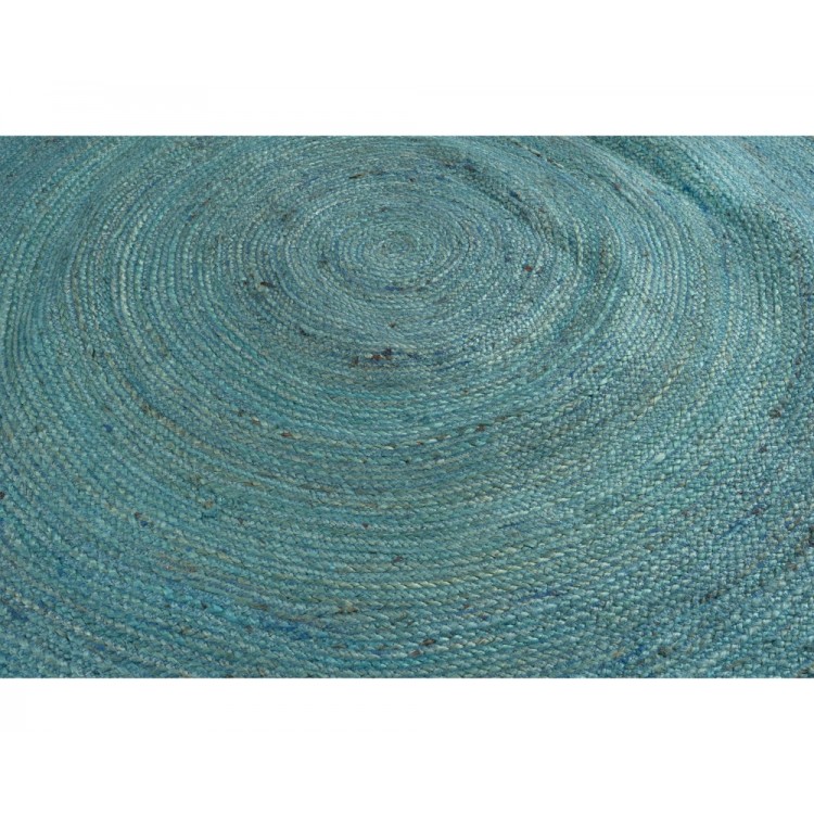 ΧΑΛΙ ΨΑΘΙΝΟ ROUND JUTE TURQUOISE