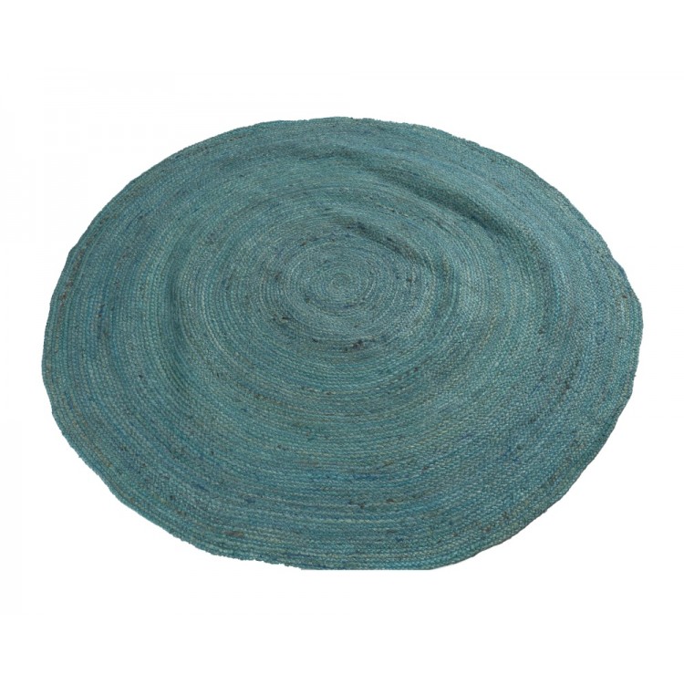 ΧΑΛΙ ΨΑΘΙΝΟ ROUND JUTE TURQUOISE